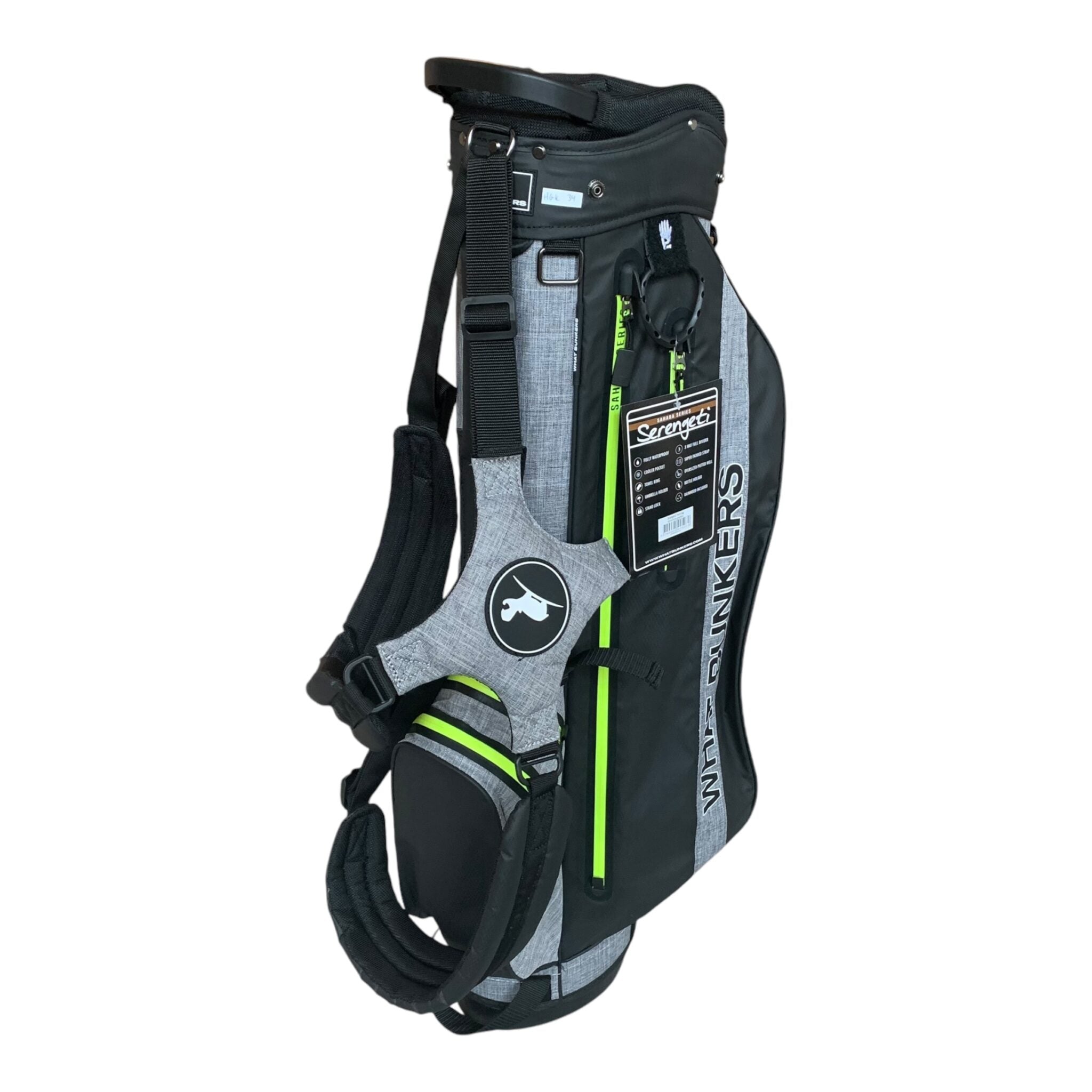 WhatBunkers Serengeti2 7" Standbag // Sort/Grå - 4 Rum // Inkl. Regncover