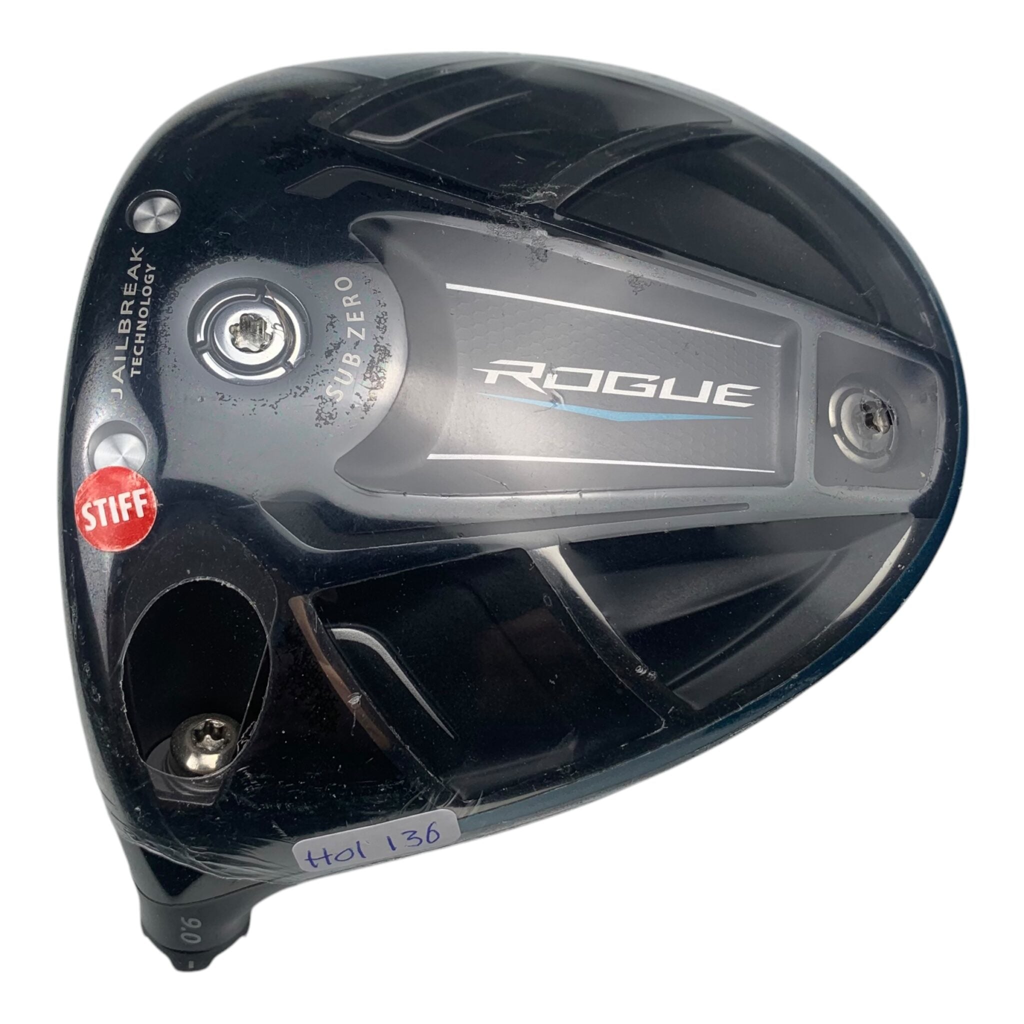 Vänster Callaway Rogue Sub Zero Driver huvud / Loft 9