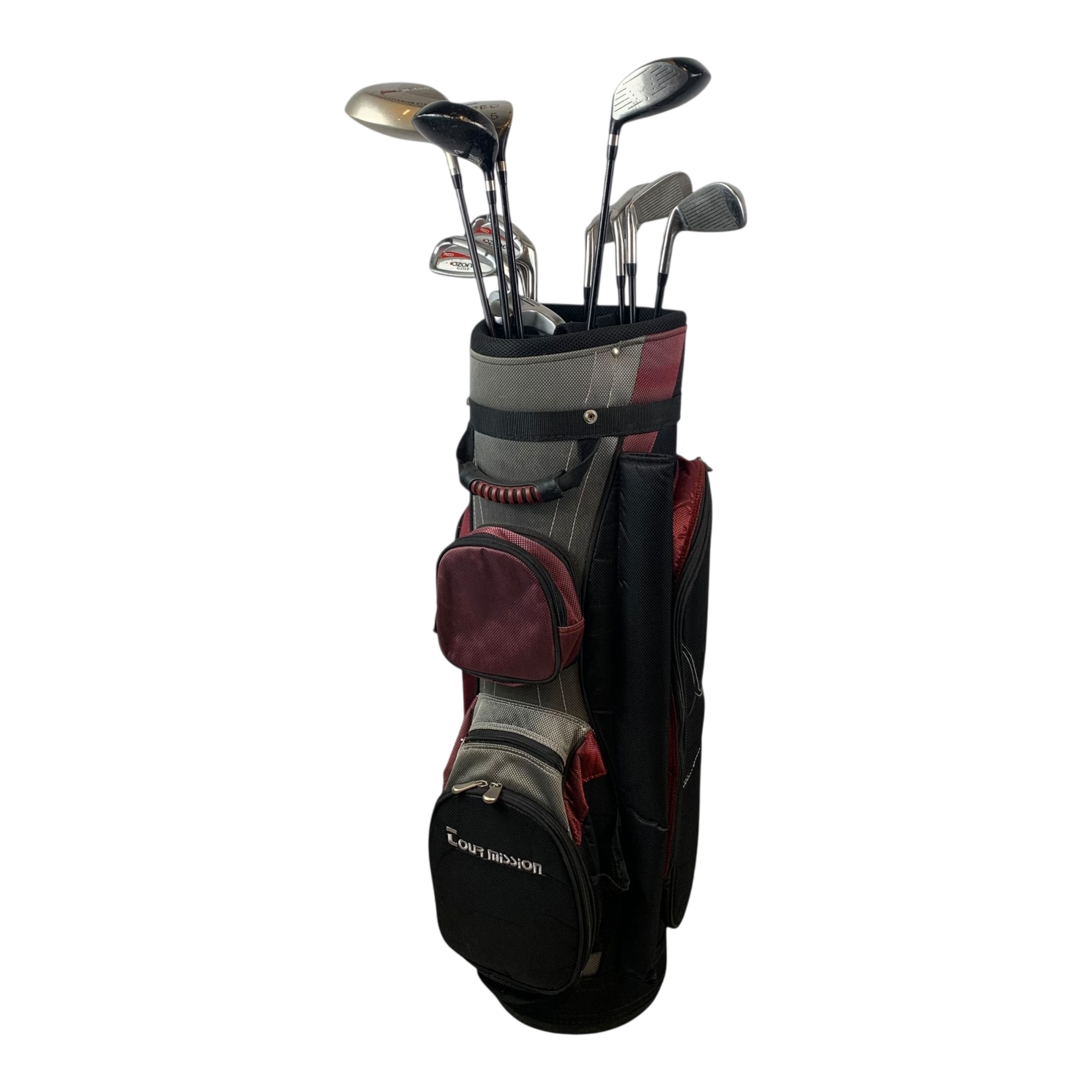 Ozone Komplet Sæt M. Bag / Flex Regular / Graphite hovedbillede - brugt golf udstyr i god stand