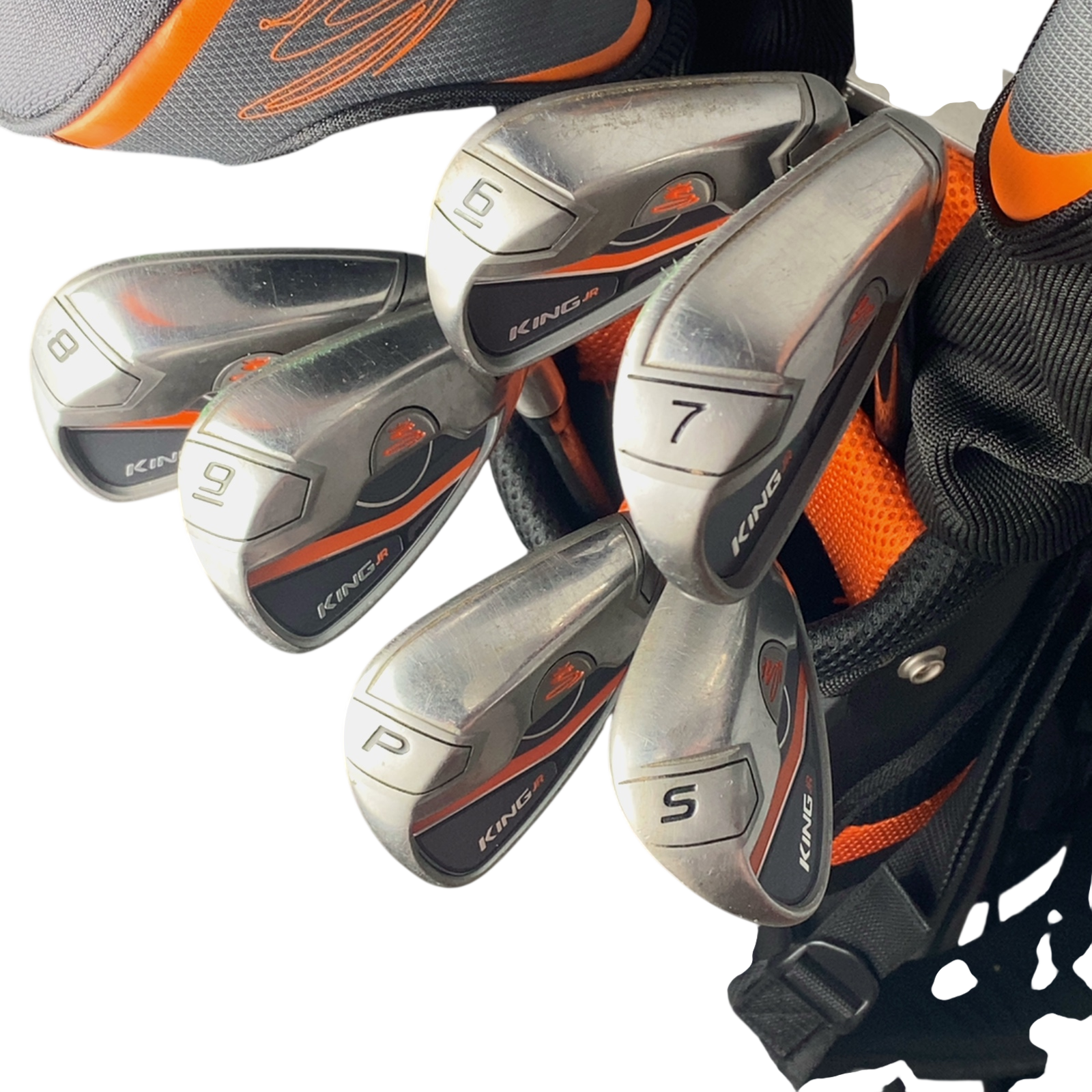 Cobra King Jr. Komplet Sæt Med Bag / 6-PW+SW / Flex Junior  / Grafit