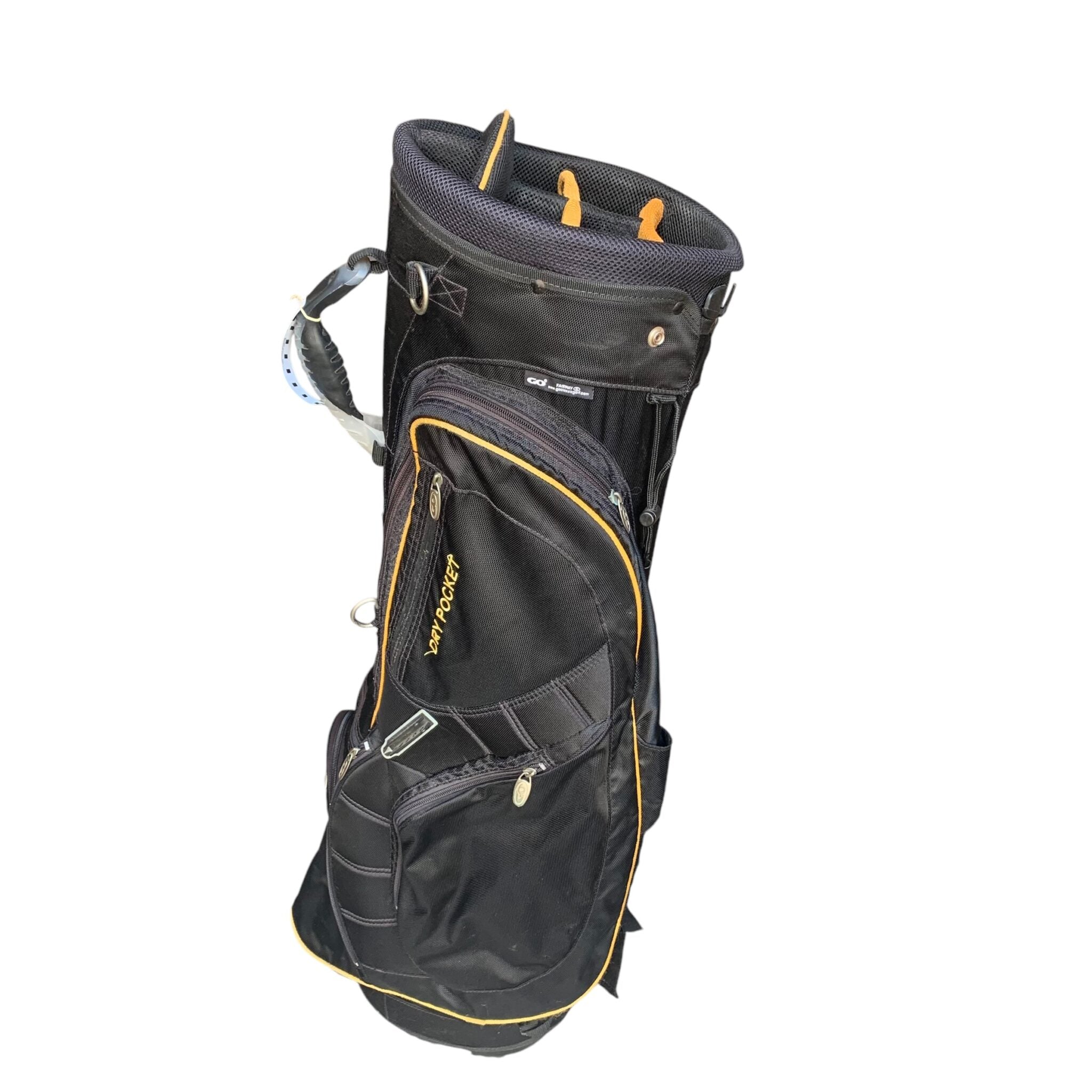 Golf Copenhagen Fairway Cartbag / Black/Orange / 7 Rum