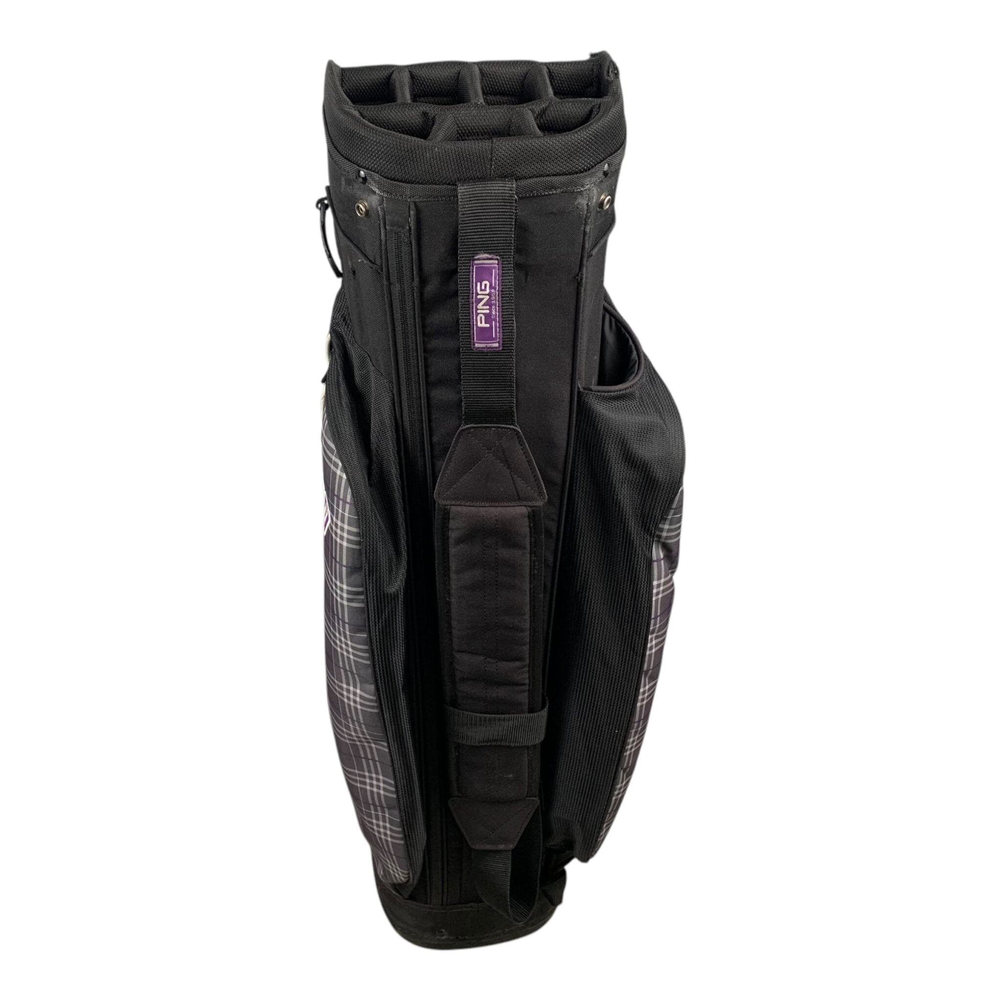 Ping Serene CartBag / Black/Purple / 14 Rum