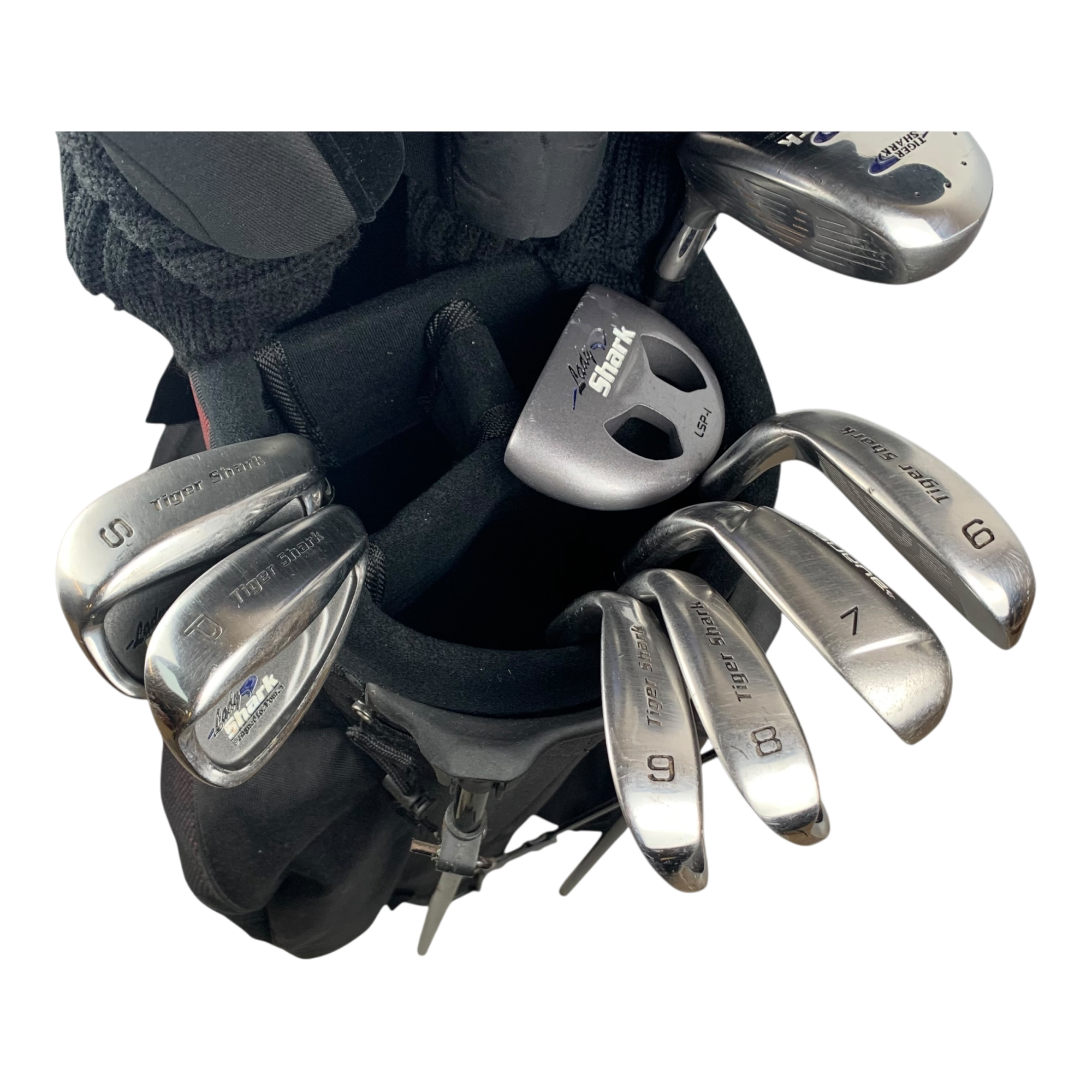 Lady Shark Komplet Sæt M. Bag / Flex Ladies / Graphite galleri billede 2 - brugt golf udstyr i god stand