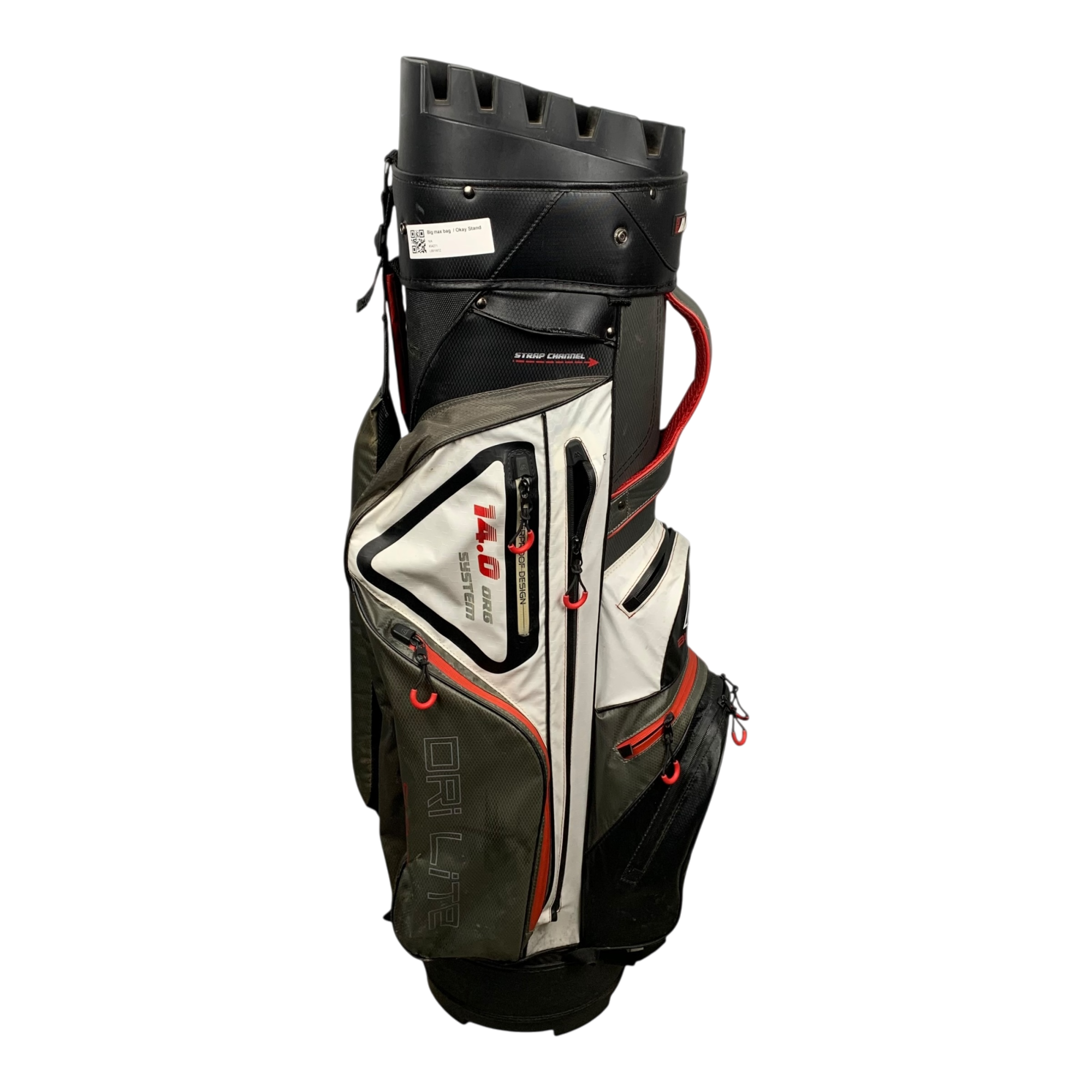 Big Max Cart Bag / 14-Way / White galleri billede 3 - brugt golf udstyr i god stand